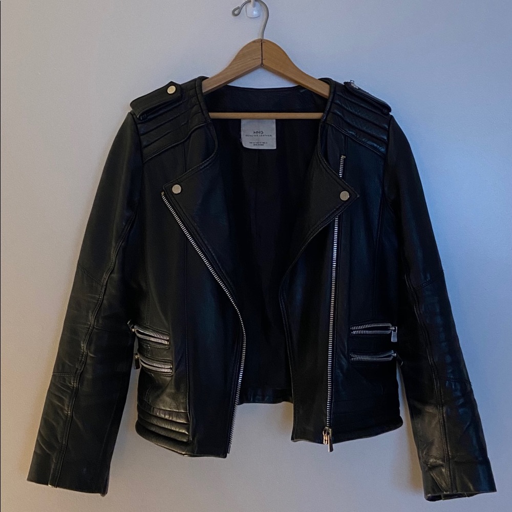 MNG Genuine Leather Jacket